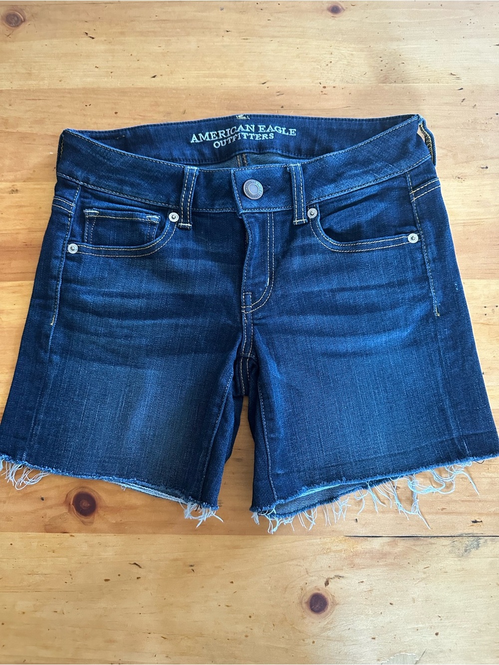 American Eagle Outfitters Indigo Blue Denim Cutoff Shorts
